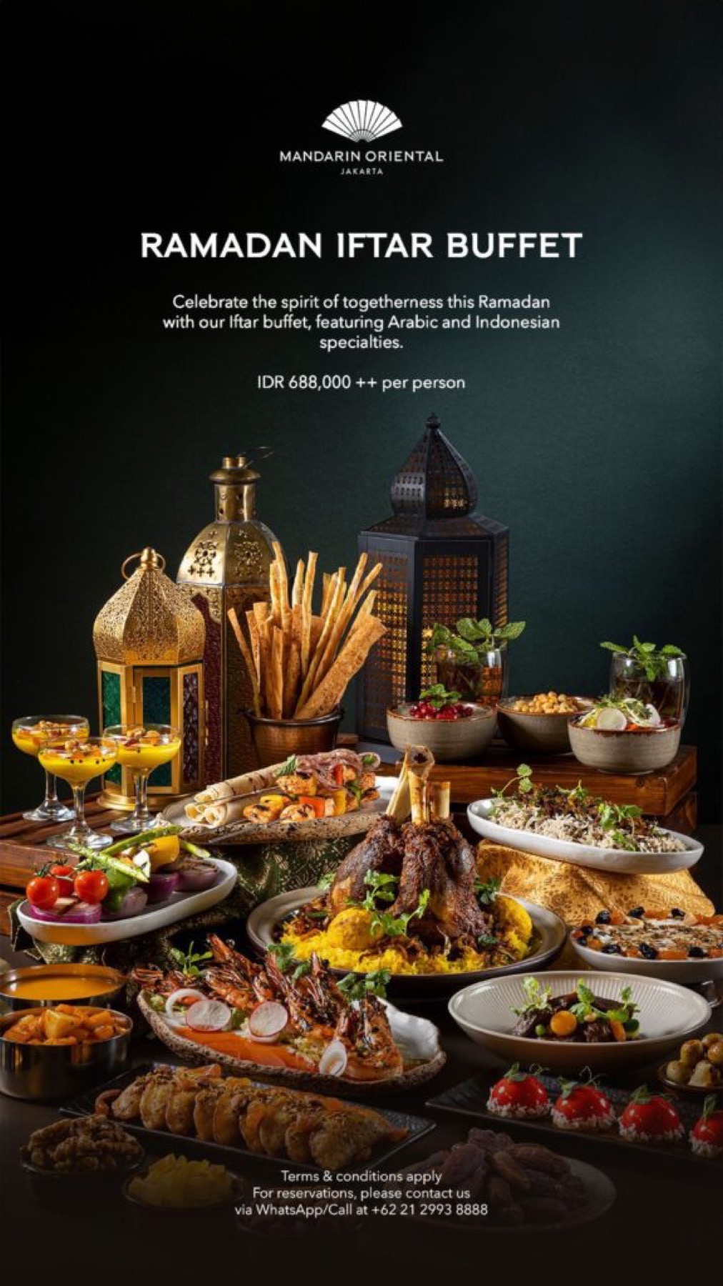Experience the blessed month at Mandarin Oriental, Jakarta from Ramadan iftar buffet…