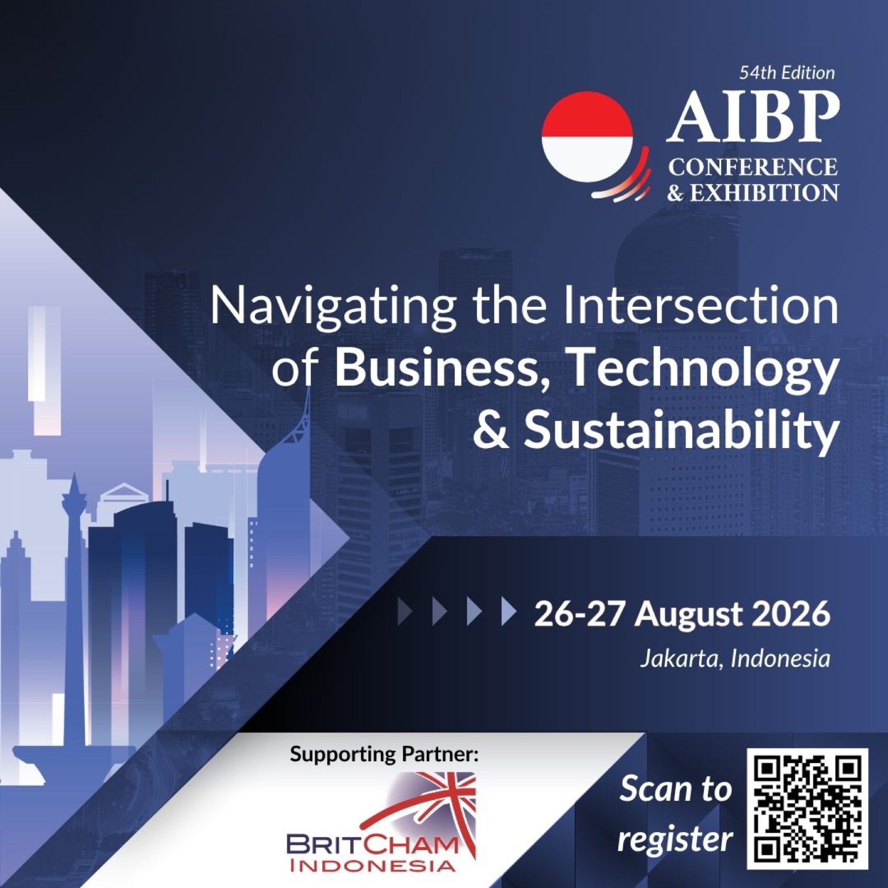 [SUPPORTED BY BRITCHAM INDONESIA] AIBP Conference and Exhibition 2026 AUGUST 26…