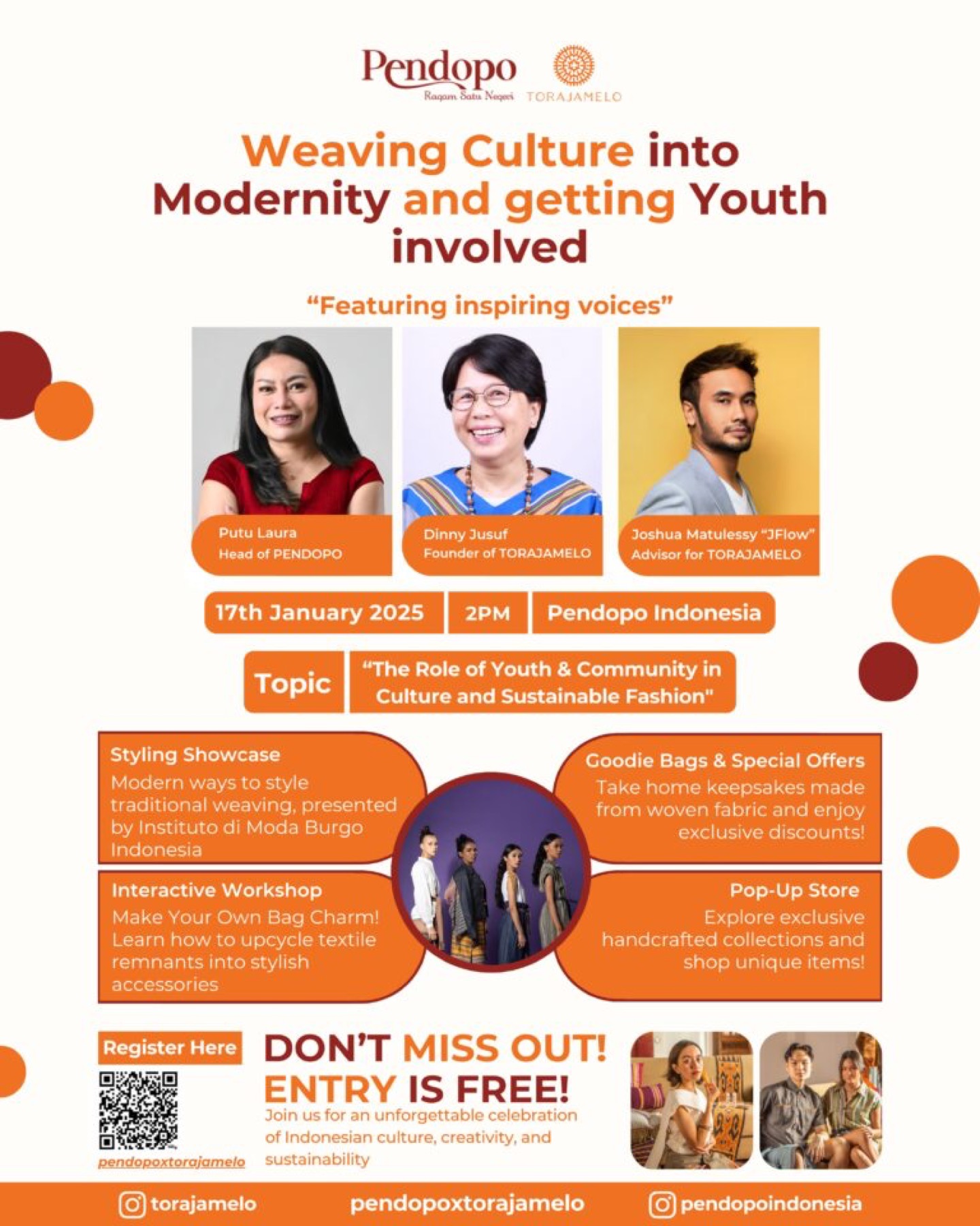 🌟 Weaving Culture into Modernity and Getting Youth Involved Join us on 17th January 2025…
